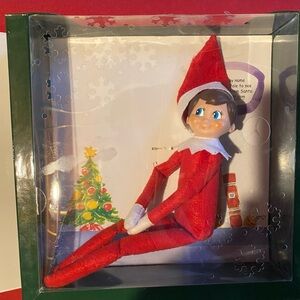 Festive Elf on the Shelf with Red Outfit